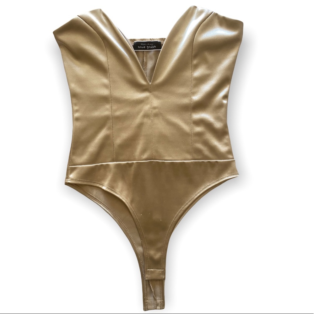 Blue Blush champagne bodysuit